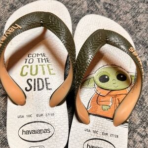 Havaianas Star Wars baby Grogu flip flops